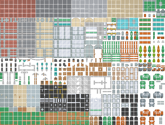 Roguelike Modern City Tilemap